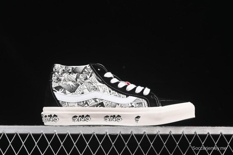 حذاء تزلج سكيت كلاسيك من فانس Sk8-Mid Classic - VN0A347UVGD