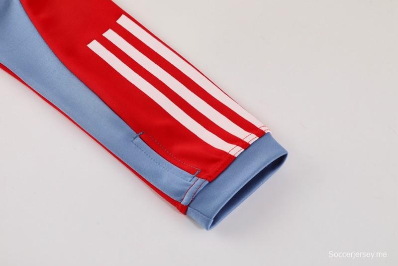 25/26 Cruzeiro Bluish Gray Navy Half Zipper Jacket+Long Pants