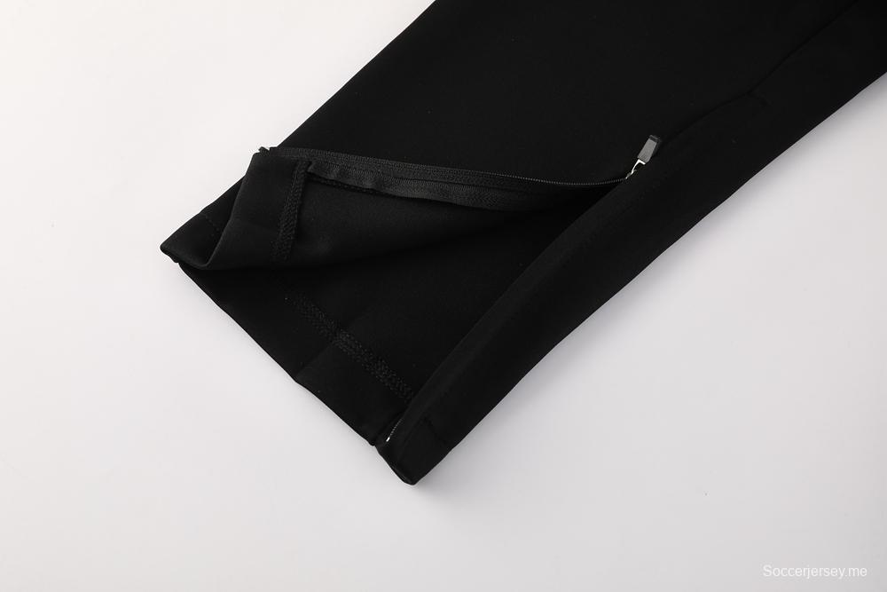 2025 سترة بسحاب كامل باللون الرمادي من نايك 2025 + بنطلون طويل