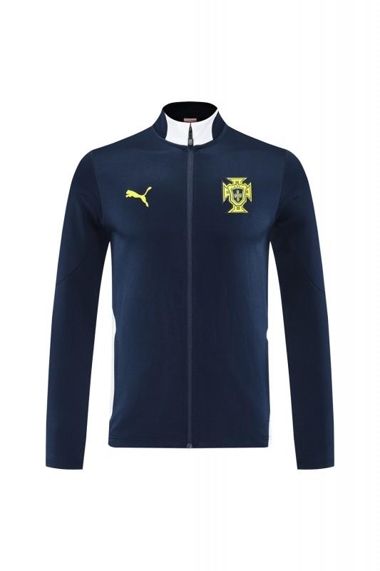 2025 Portugal Navy Full Zipper Jacket +Long Pants