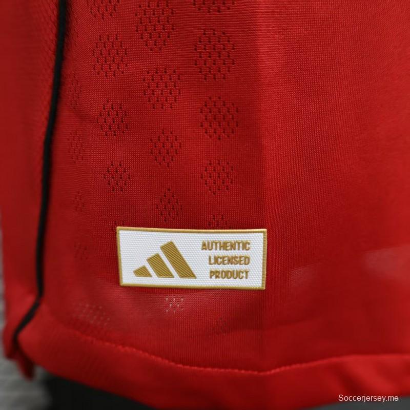 إصدار اللاعب 25/26 قميص فريق مانشستر يونايتد بأكمام طويلة الأكمام للمباراة النهائية