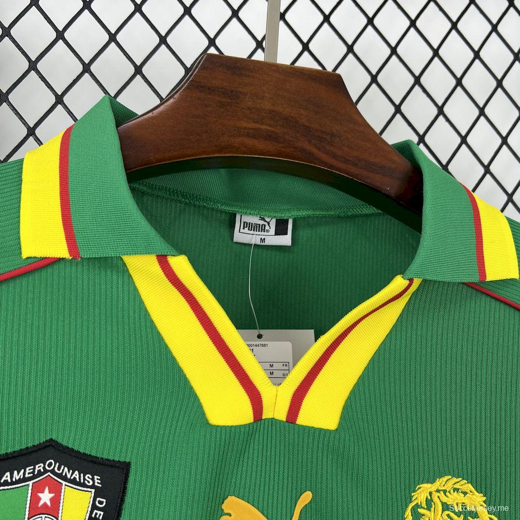1998 قميص المنتخب الكاميرون 1998 ريترو هوم جيرسي