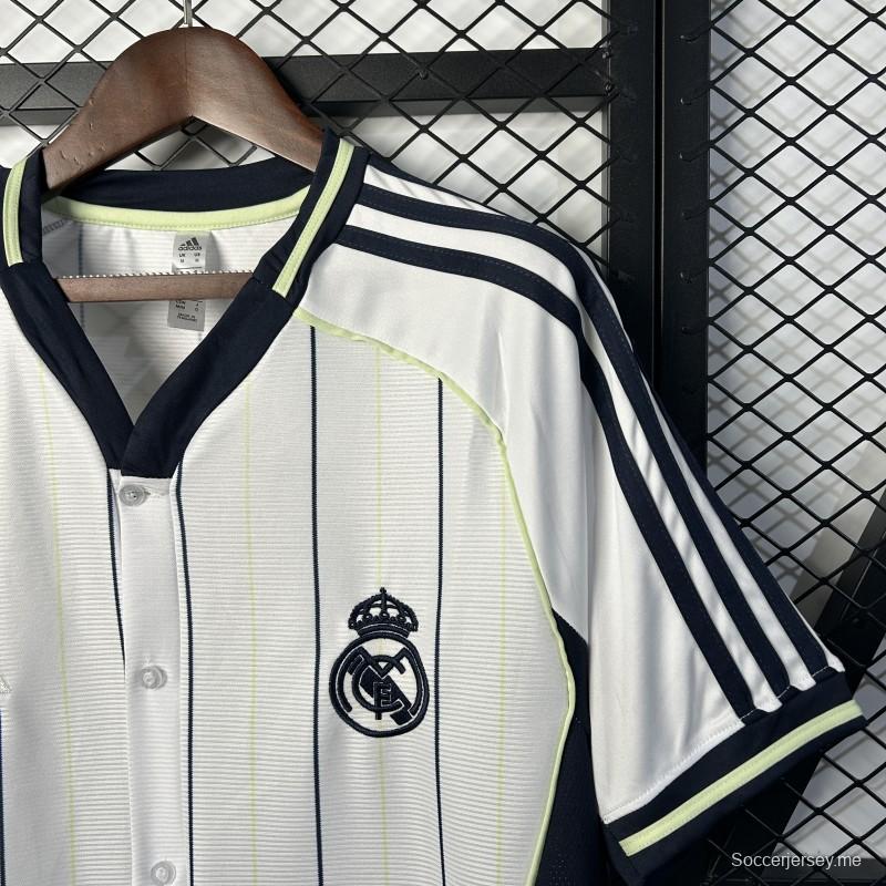 25/26 قميص بيسبول ريال مدريد الأمريكي باك باك البيسبول 25/26