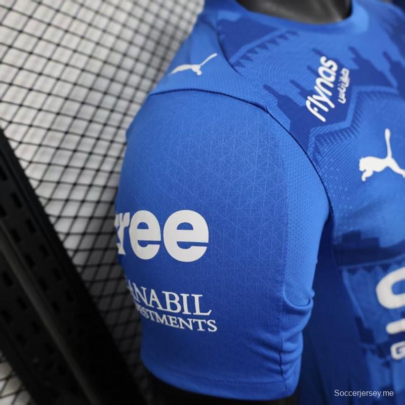 إصدار اللاعب 25/26 قميص الهلال الأساسي 25/26