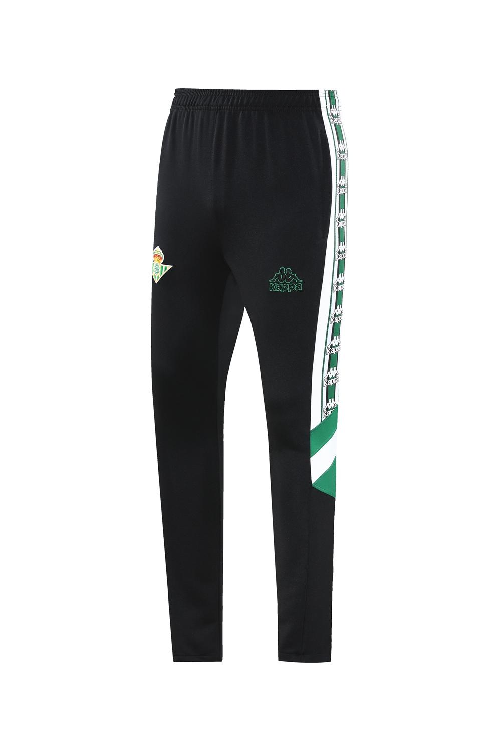 25/26 ريال بيتيس أبيض/أسود/أخضر جاكيت بسحاب كامل + بنطلون طويل