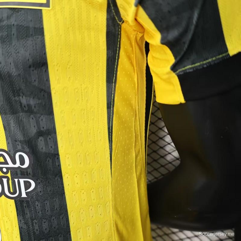 إصدار اللاعب 25/26 قميص نادي الاتحاد المنزلي