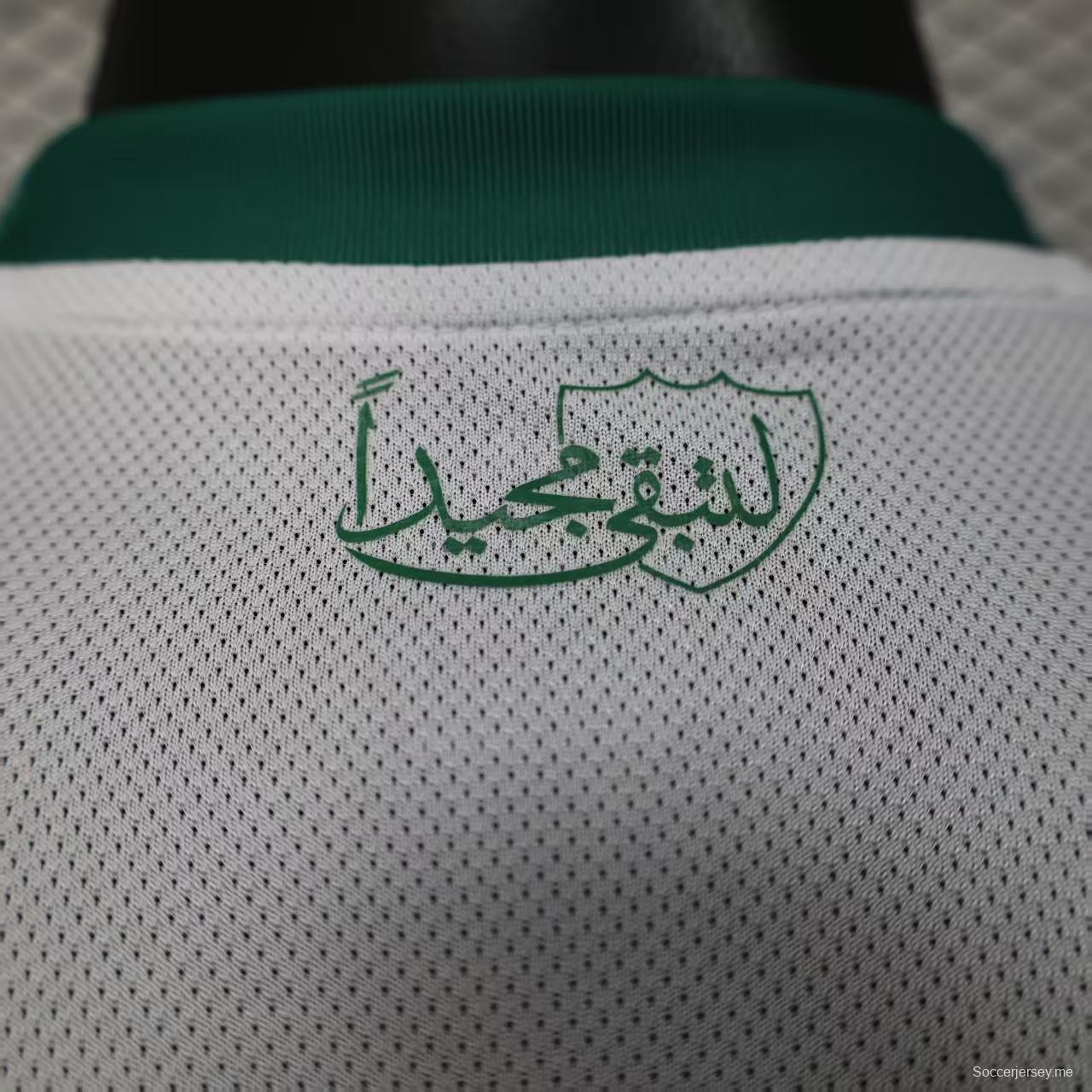 إصدار اللاعب 25/26 قميص الأهلي المنزلي الأبيض 25/26