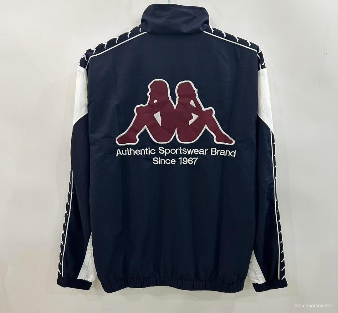 25/26 مانشستر يونايتد طراز 1967 مانشستر يونايتد 1967 سترة واقية من الرياح أسود/أبيض