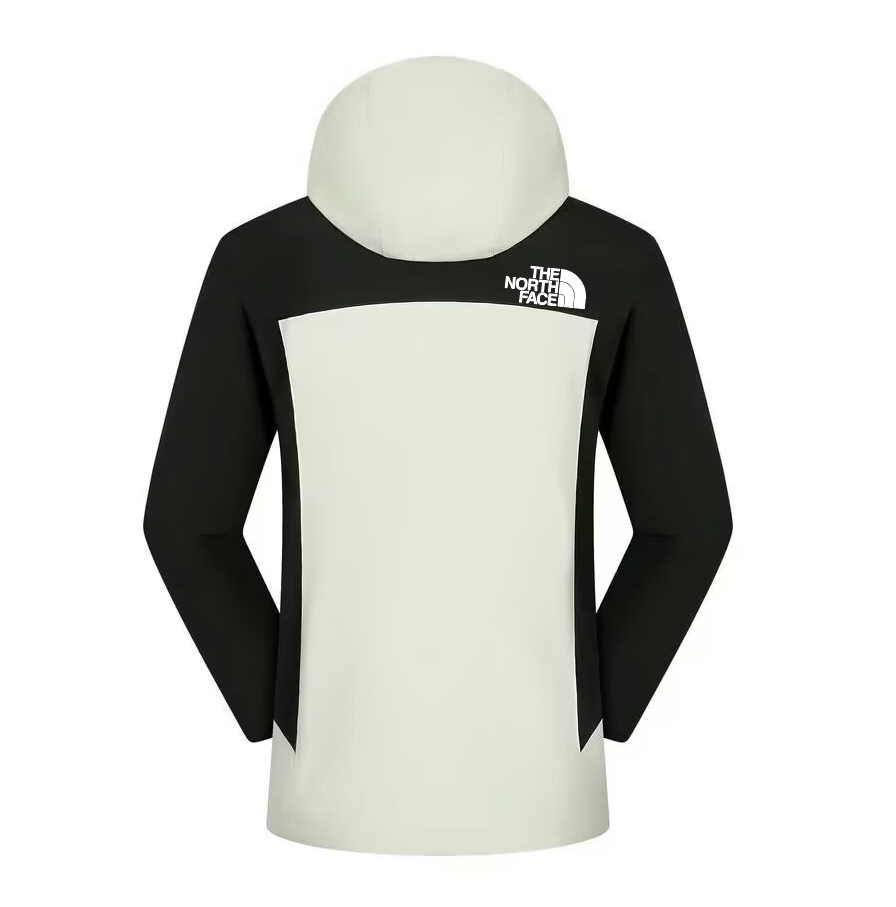 2025 جاكيت ذا نورث فيس الشمالية للرجال - أسود كلاسيكي/ كريمي ملون كلاسيكي