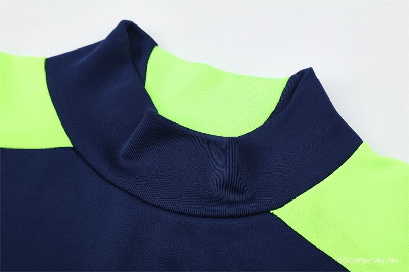 Retro 12/13 Real Madrid Royal Blue Half Zipper Jacket