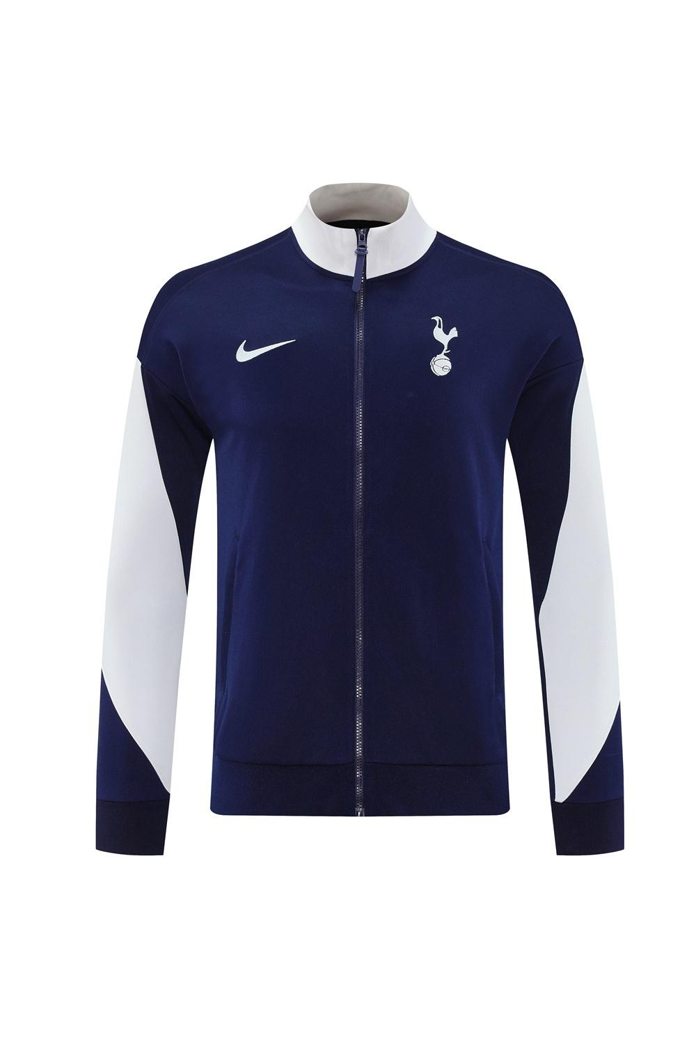 2025 NIKE جاكيت أسود/أبيض بسحاب كامل + بنطلون طويل