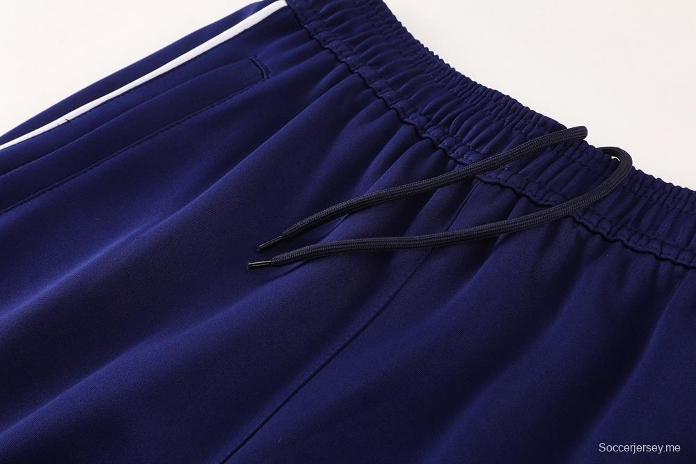 2025 أديداس 2025 جاكيت أديداس كحلي بسحاب كامل + بنطلون طويل