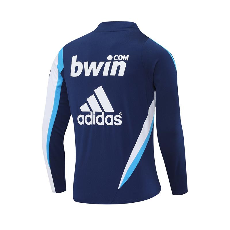 Retro 09/10 Real Madrid Royal Blue Half Zipper Jacket