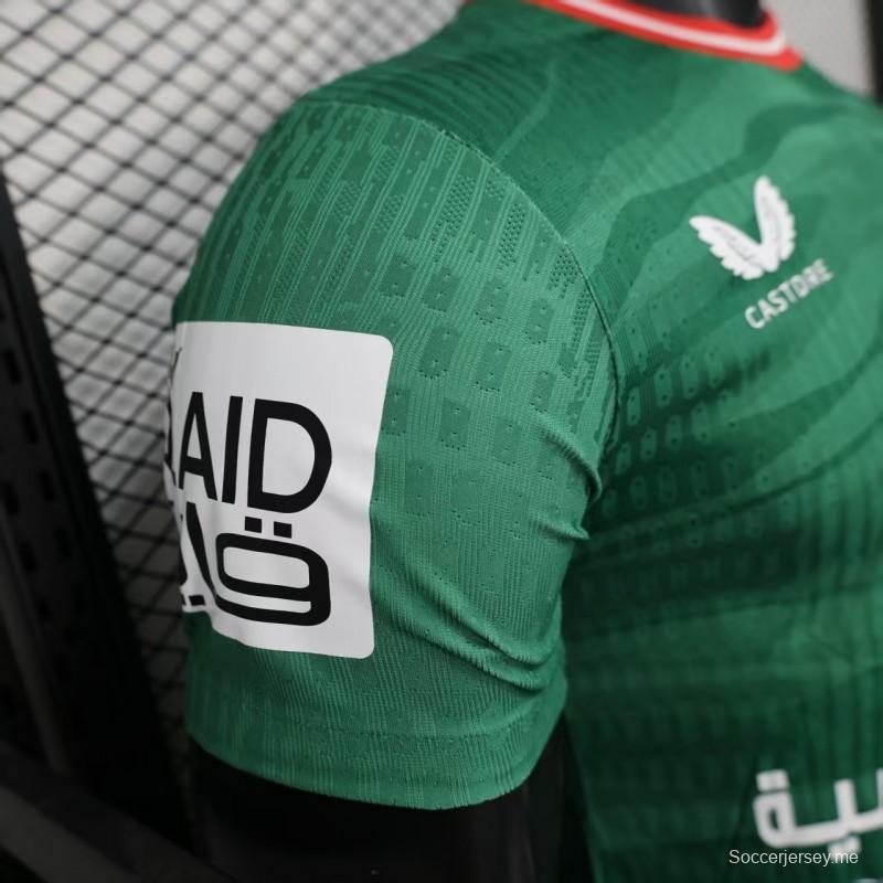 إصدار اللاعب 25/26 قميص نادي الاتفاق الأخضر لنادي الاتفاق