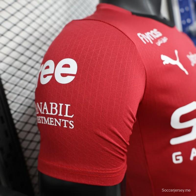 نسخة اللاعب 25/26 قميص الهلال الأحمر الهلال 25/26