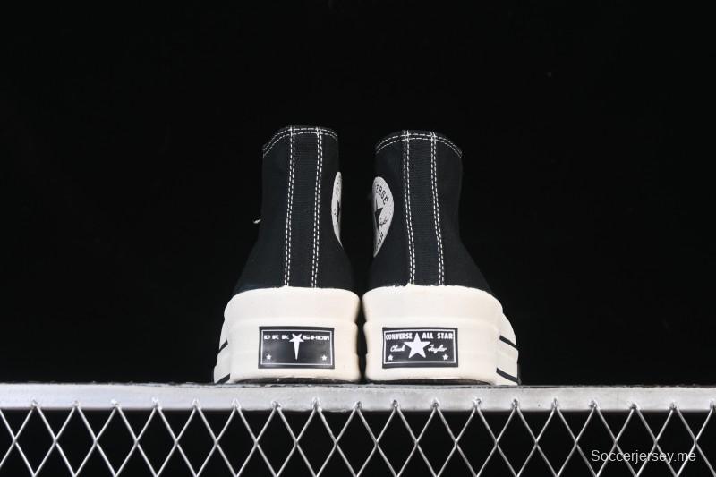 Rick Owens Drkshdw Converse Chuck 70 High Top Platform Casual Canvas Shoes - A06754C