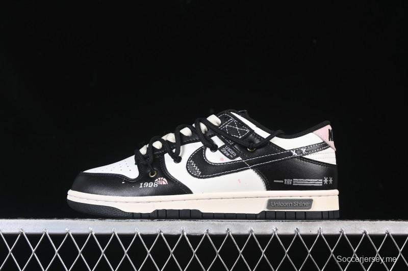 حذاء تزلج نايك SB Dunk Dunk Low Custom Strap ذو الحزام المخصص ذو الرقبة المنخفضة - DD1391-100