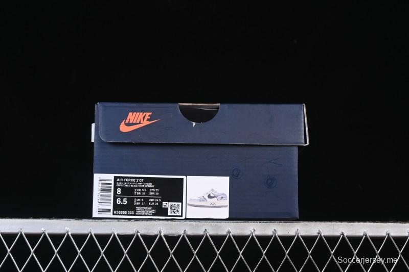 حذاء نايك اير فورس 1'07 منخفض عصر التشققات حذاء رياضي كاجوال مرسوم باليد - KS6896-555