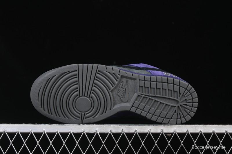 حذاء تزلج نايك سوبريم دانك SB دانك منخفض كاجوال بلون رمادي بنفسجي - HQ8487-500