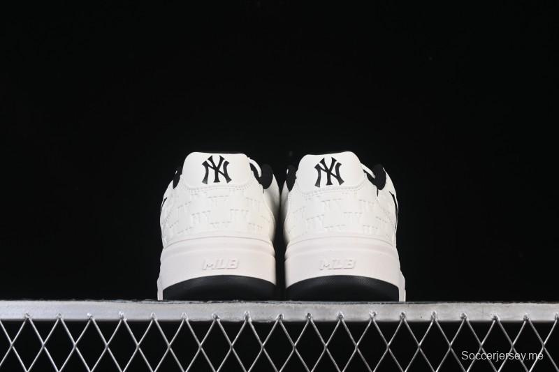 New York Yankees Bigball Chunky Embo Monogram Height Increasing Thick Sole Casual Sneakers - 3ASXE035N50CRL