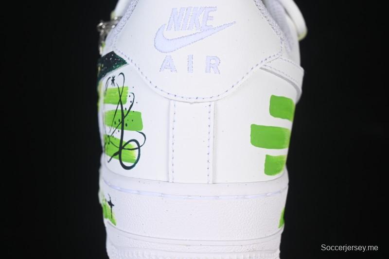 حذاء نايك اير فورس 1 '07 منخفض من نايك اير فورس 1 '07 كابريكورن منخفض مطلي يدويًا من سلسلة زودياك زودياك - 1222119