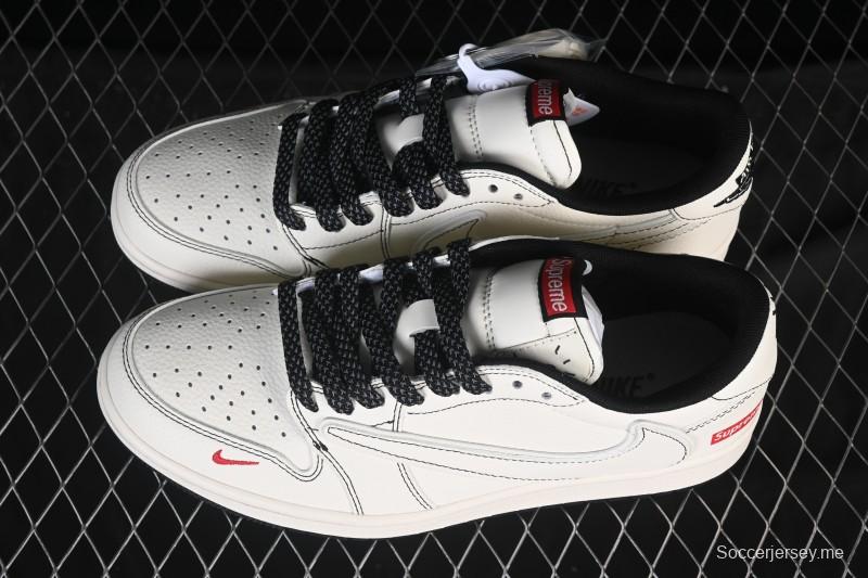 حذاء نايك ترافيس سكوت x Fragment Design x Air Jordan 1 Low OG SP AJ1 AJ1 سنيكرز كاجوال منخفض علوي - HH7518-089