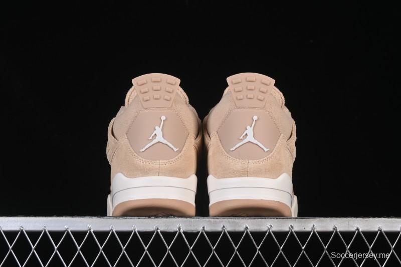 Nike Air Jordan 4 Retro Cozy Girl Warm Yellow Sneakers - HV0823-200