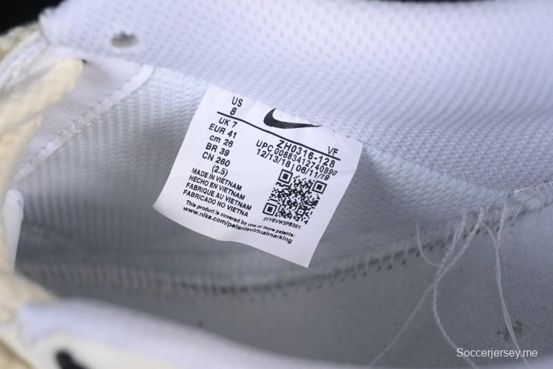 حذاء نايك اير فورس 1 '07 المنخفض الكاجوال من نايك باللون الأبيض أسود - ZH0318-128