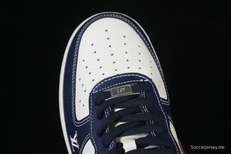 حذاء نايك اير فورس 1 '07 منخفض سوبريم سوبريم بالتعاون مع نايك اير فورس 1 '07 سوبريم سوبريم سنيكرز أبيض أزرق نبيذ أحمر كاجوال - YF9511-801