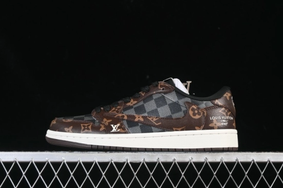 نايك ترافيس سكوت × فراجمينت ديزاين × اير جوردان 1 لو OG SP AJ1 حذاء رياضي كاجوال منخفض الرقبة SC0601-051