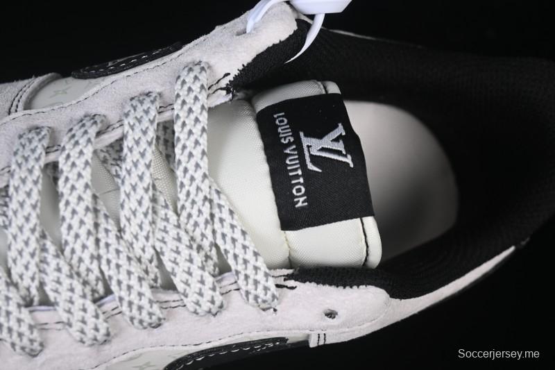 حذاء نايك اير فورس 1 '07 منخفض LV Collaboration Black Swoosh Woven Label Sneakers كاجوال - CX505050-Y23