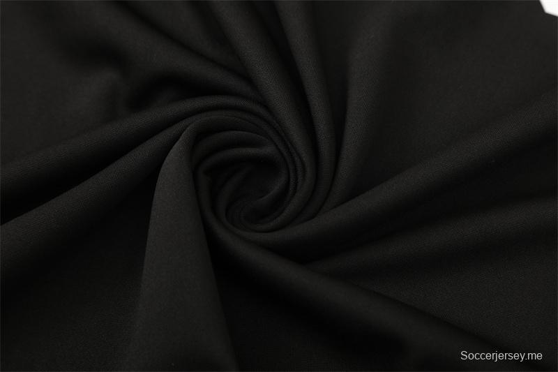 Retro 98/99 Manchester United Black Half Zipper Jacket