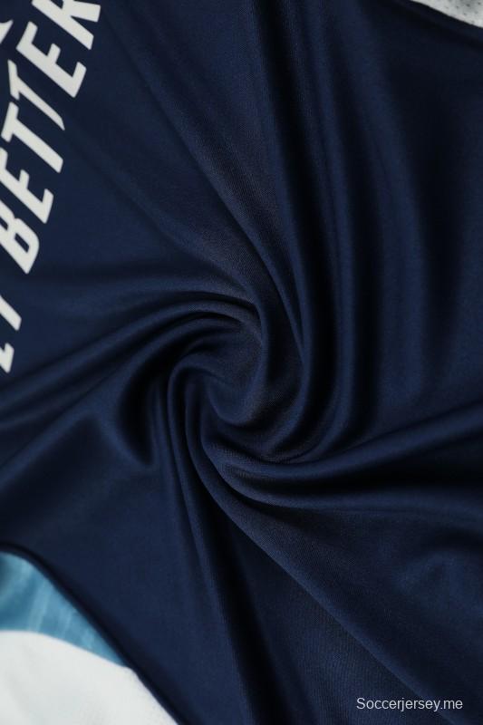 25/26 ريال مدريد قميص رياضي كحلي اللون أزرق داكن + شورت