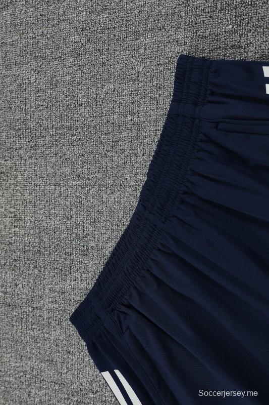 25/26 ريال مدريد قميص بأكمام قصيرة وشورت قصير الأكمام كحلي اللون الأزرق الداكن