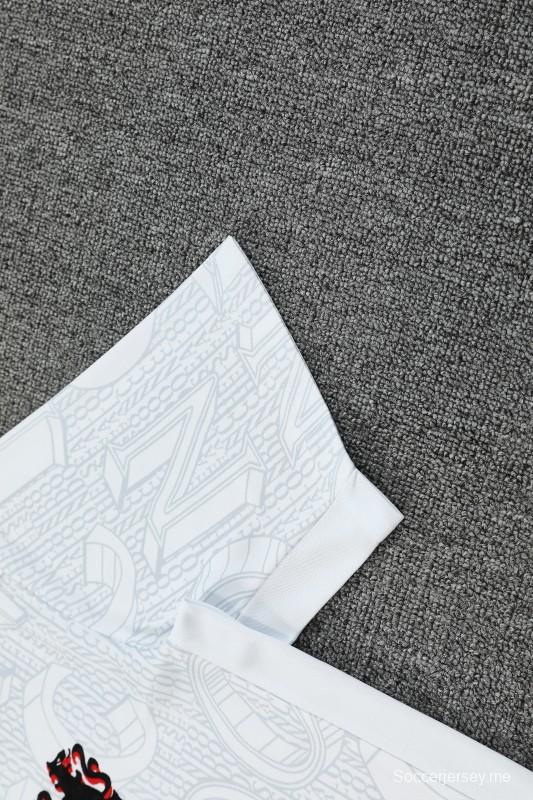 25/26 تشيلسي قميص أبيض قصير الأكمام أبيض + شورت قصير الأكمام