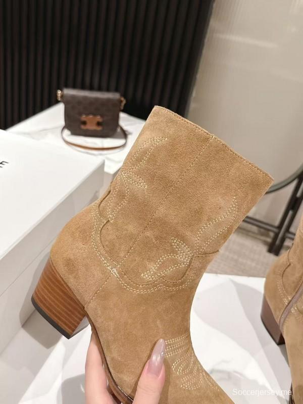 CELINE Fall/Winter 2025 Retro Fashion Ankle Boots - LY00440