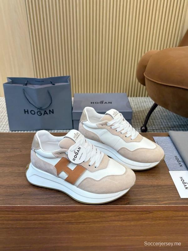 Hogan H-STRIPES Series Couple Thick Sole Dad Shoes Sneakers - AS00350