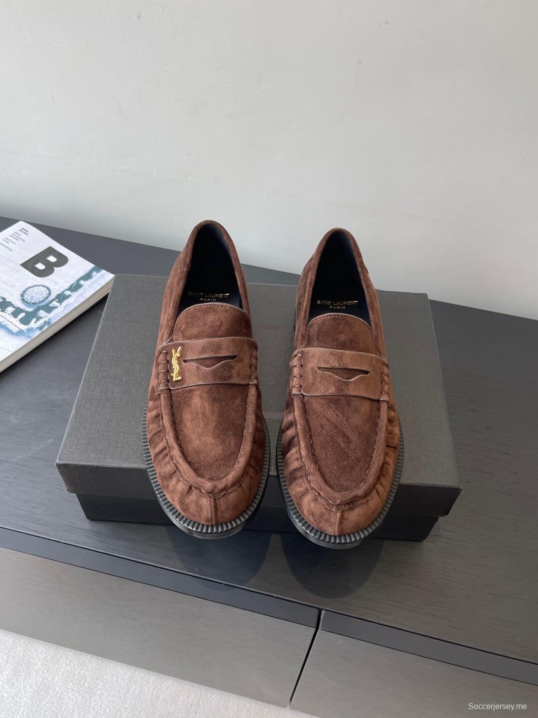 Saint Laurent Classic Loafer Half-Drag Slippers - KFY00350