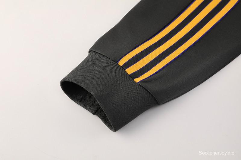 25/26 مانشستر يونايتد 08 رمادي غامق بنصف سحاب 25/26 مانشستر يونايتد + بنطال طويل S-2XL