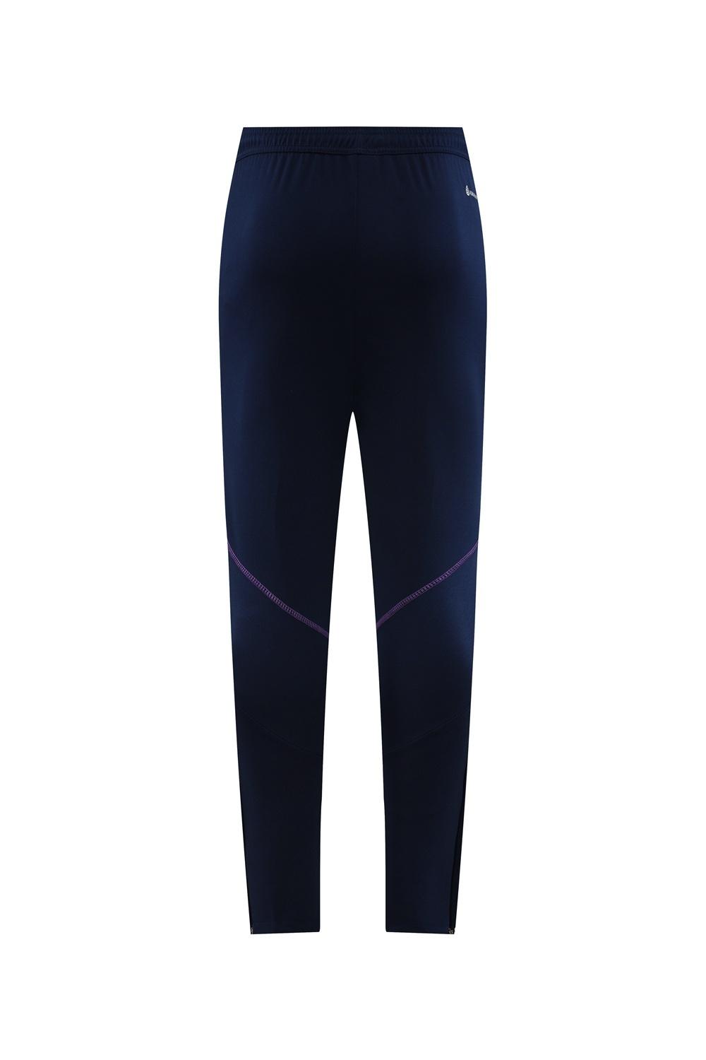 23/24 الأرجنتين 23/24 أزرق ملكي S-2XL سترة نصف سحاب + بنطلون طويل