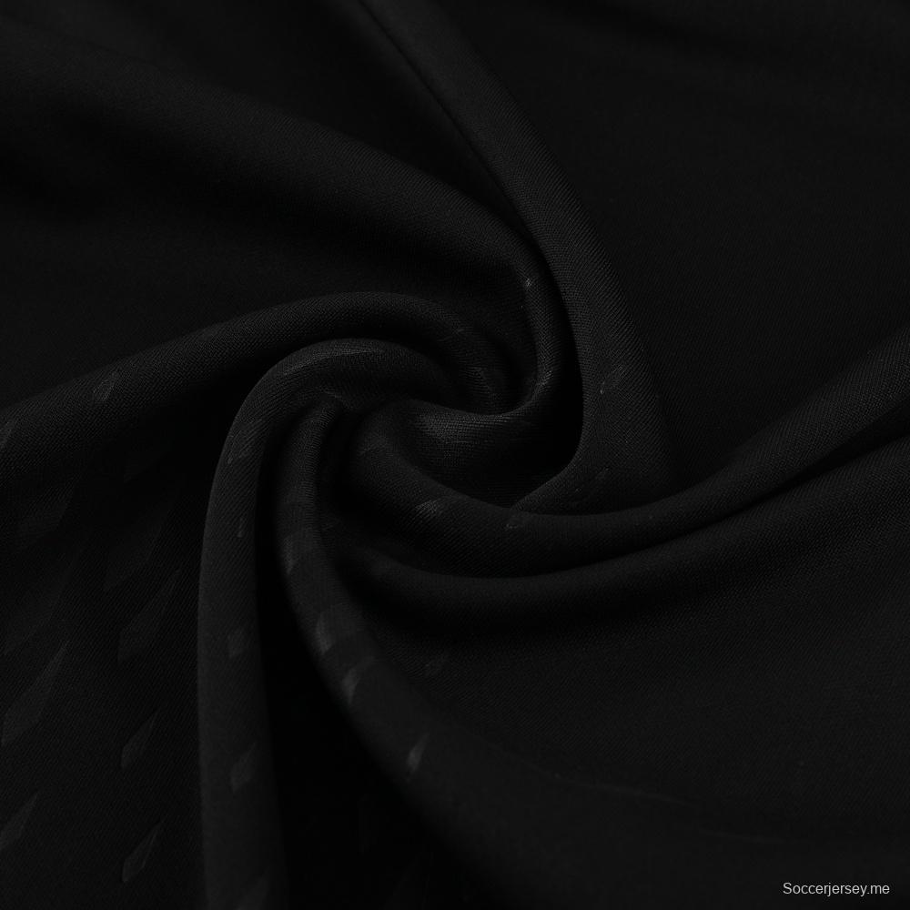 25/26 مانشستر يونايتد جاكيت أسود نصف سحاب + بنطلون طويل + بنطلون طويل