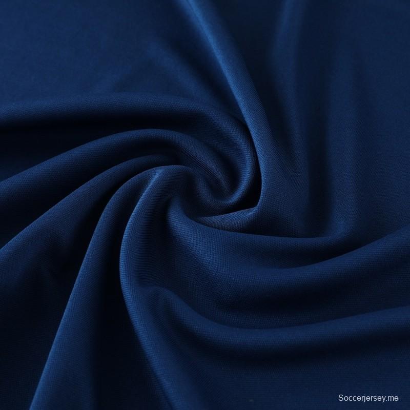 2025 البرتغال 2025 أزرق ملكي بأكمام قصيرة أزرق + شورت كرة قدم قصير