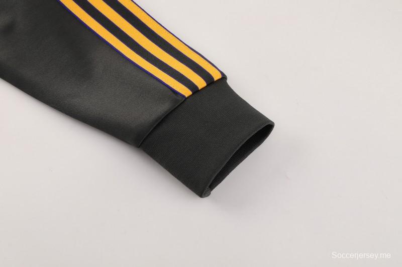 25/26 مانشستر يونايتد 08 رمادي غامق بنصف سحاب 25/26 مانشستر يونايتد + بنطال طويل S-2XL