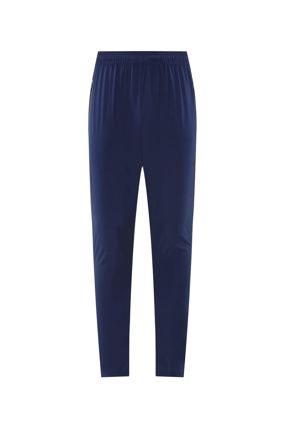 2025 أديداس 2025 جاكيت أزرق ملكي نصف سحاب أزرق + بنطلون طويل S-2XL