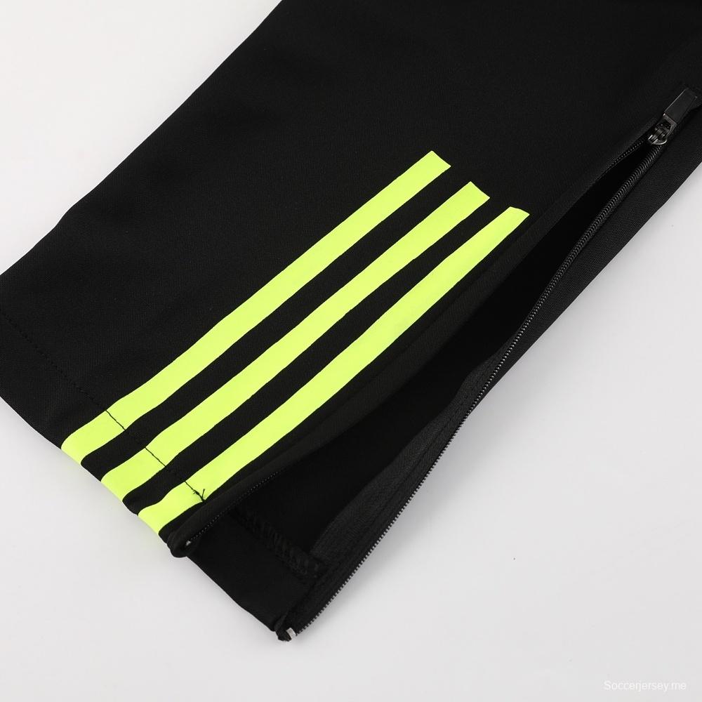 23/24 أرسنال أسود S-2XL سترة نصف سحاب + بنطلون طويل 23/24 أرسنال أسود S-2XL