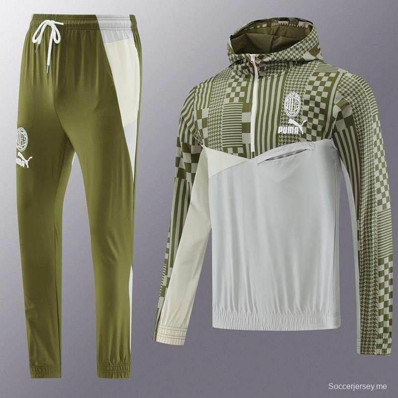 جاكيت نصف سحاب من ميلان + بنطال طويل S-2XL