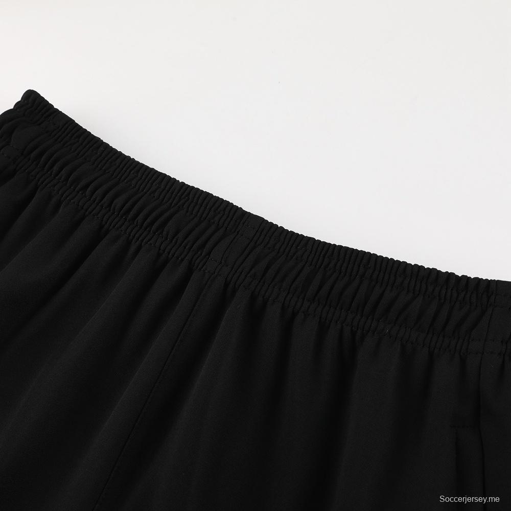 25/26 تشيلسي جاكيت تشيلسي أسود نصف سحاب + بنطلون طويل + بنطلون طويل