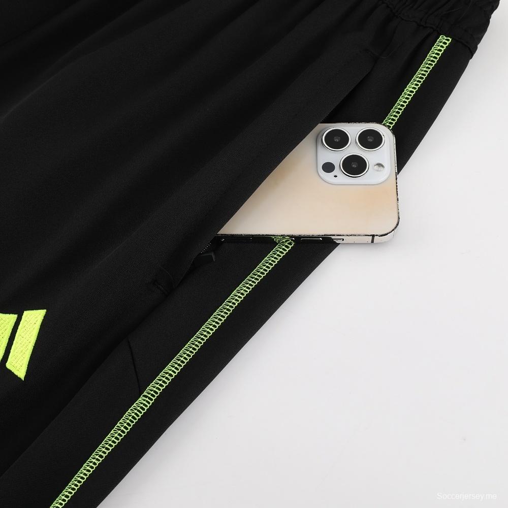 23/24 أرسنال أسود S-2XL سترة نصف سحاب + بنطلون طويل 23/24 أرسنال أسود S-2XL