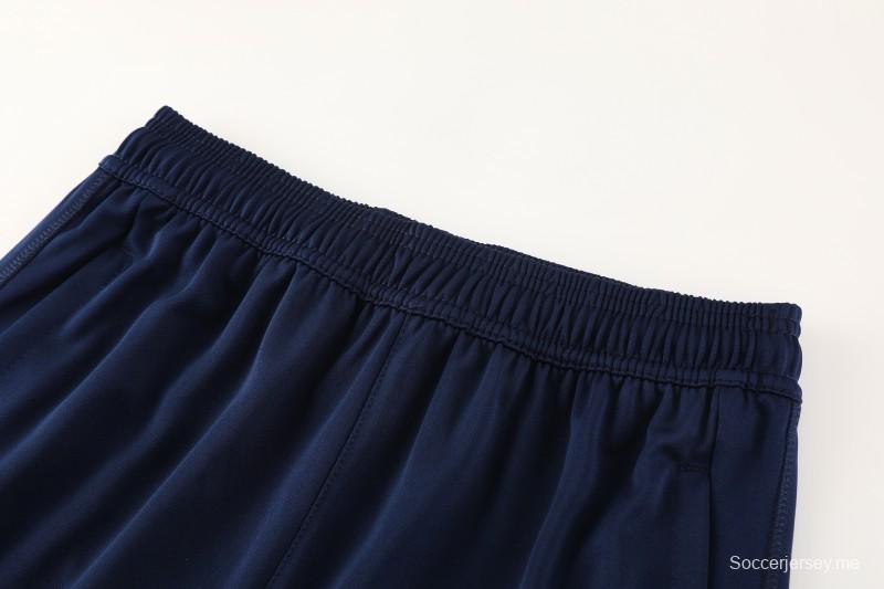 25/26 أجاكس جاكيت بنصف سحاب أزرق داكن + بنطلون طويل