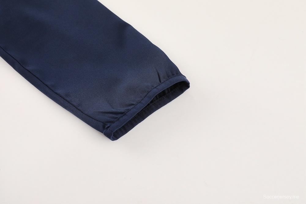 25/26 أرسنال جاكيت أزرق نصف سحاب أزرق + بنطلون طويل S-3XL